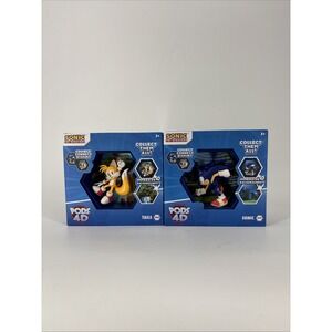 WOW! PODS 4D‎ Sonic The Hedgehog & Tails Display Figures X2 SEGA Gaming Merch